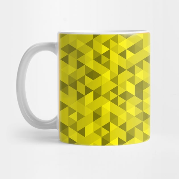 isometric yellow triangles in hexagon by Studio DAVE